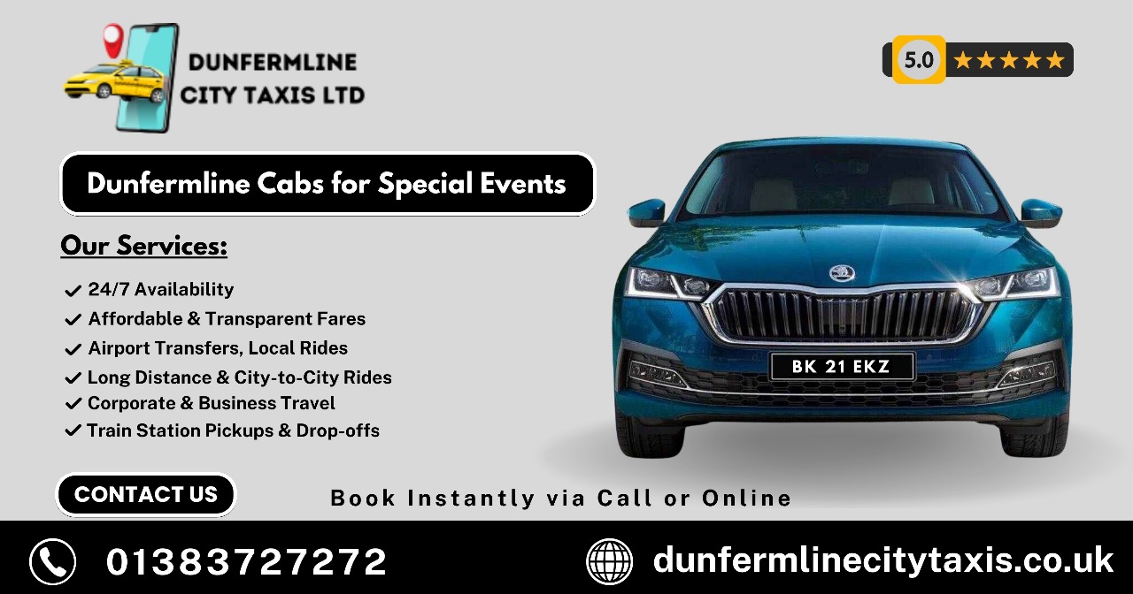 Dunfermline Cabs for Special Events