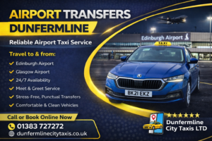Reliable Airport Transfers Dunfermline – Travel Stress-Free Every Time