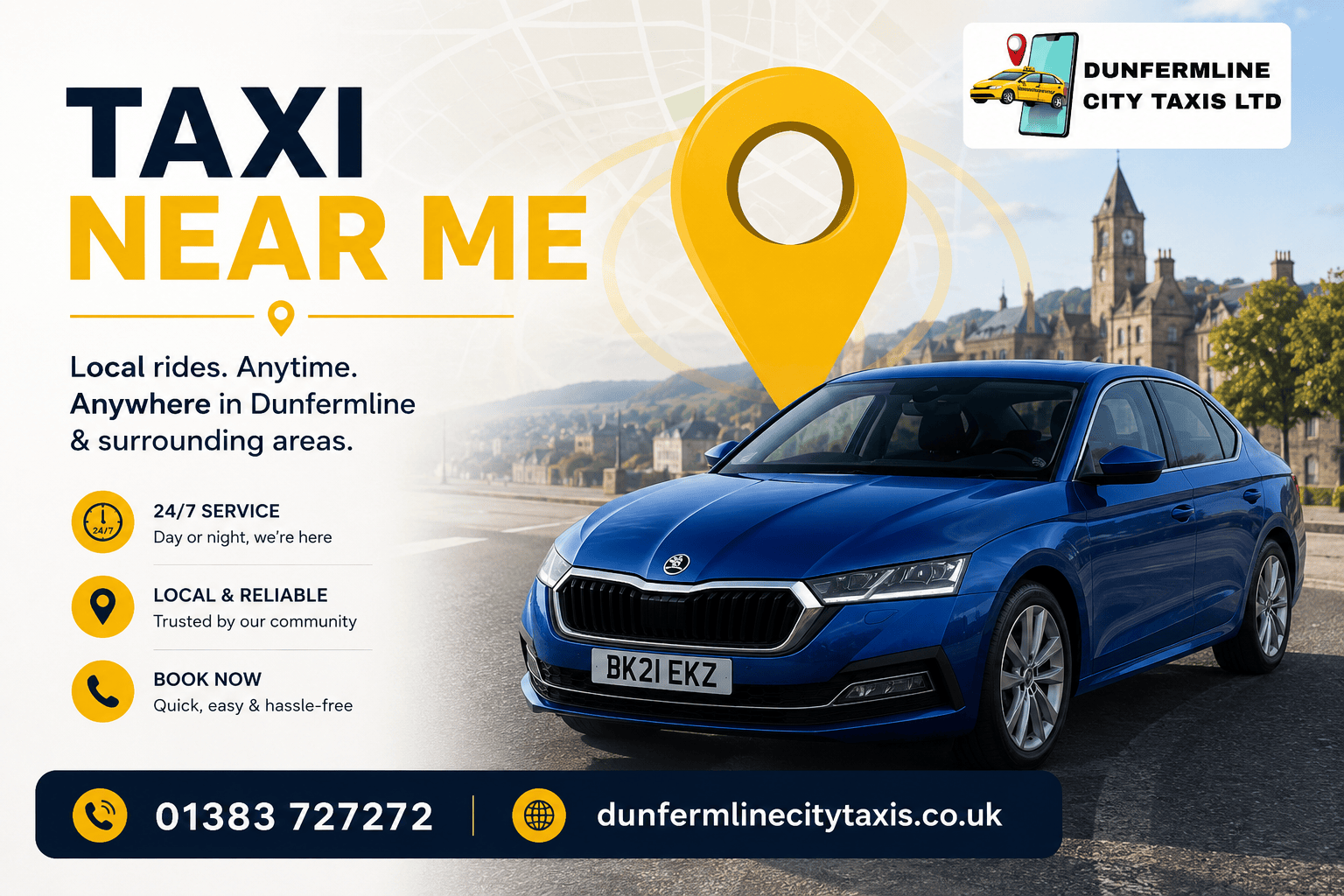 Taxi Near Me In Dunfermline