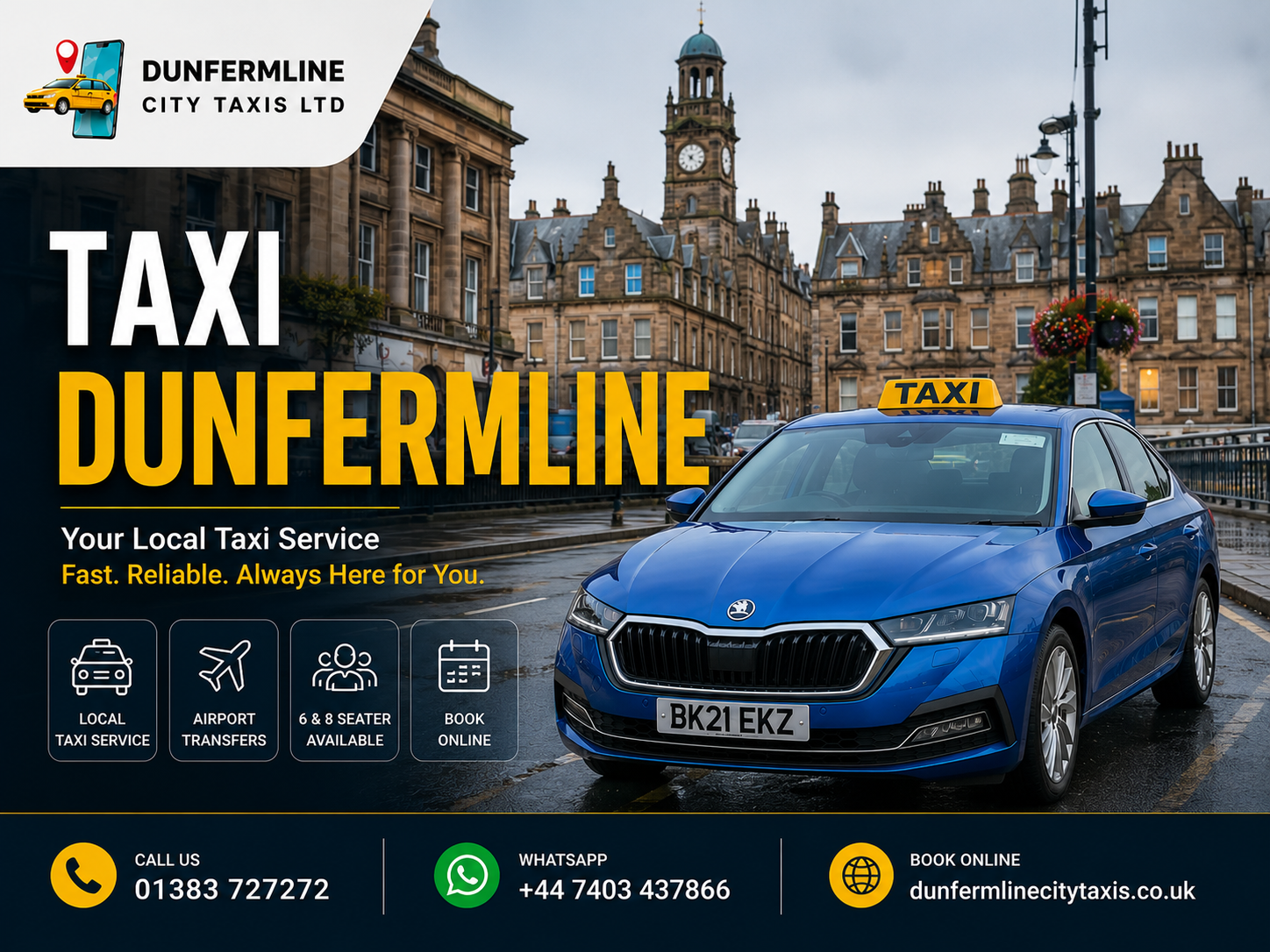 Taxi Dunfermline cuty taxi dufermline