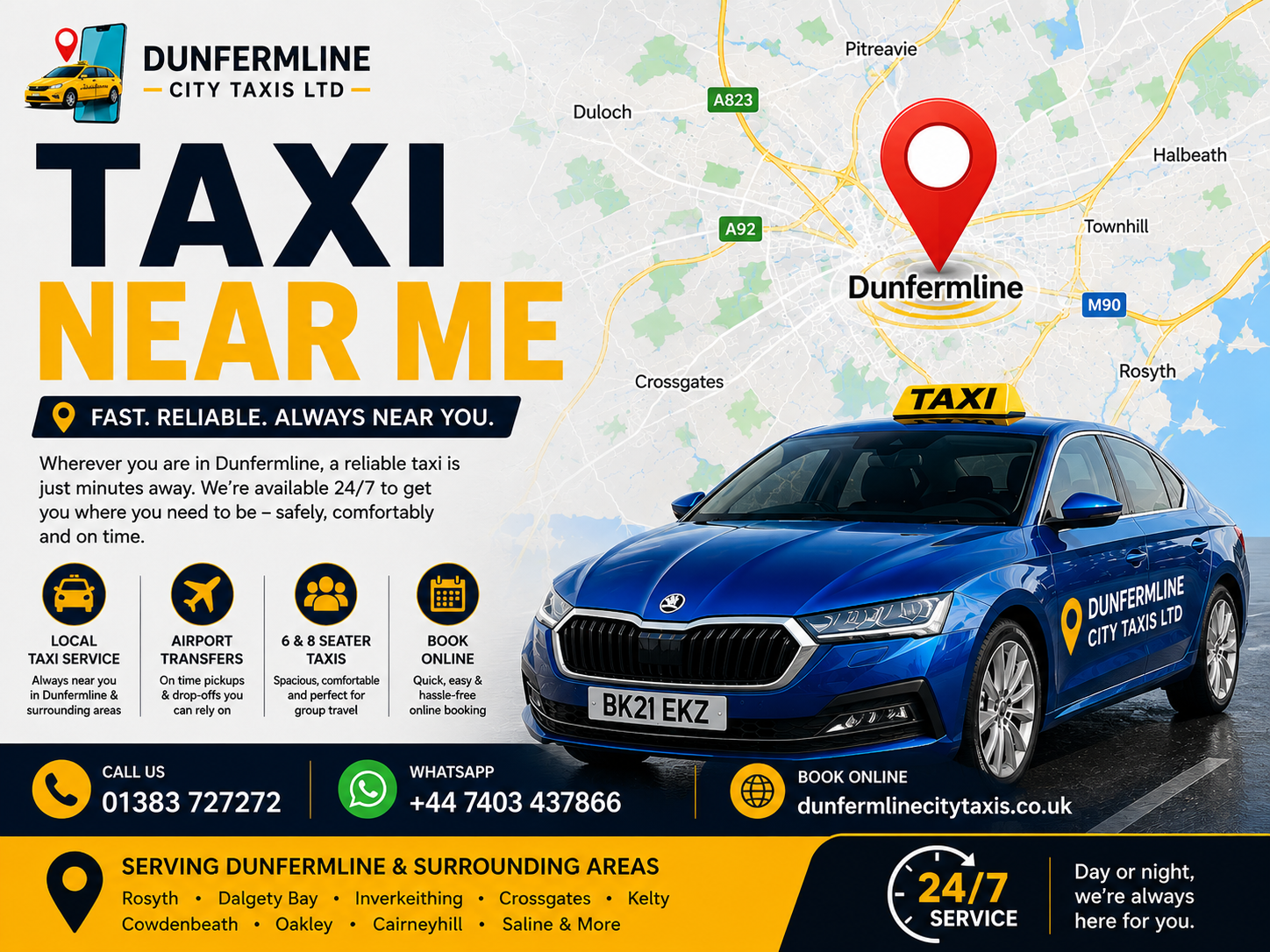 Taxi Near Me Dunfermline