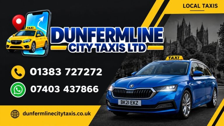 Dunfermline City Taxis Business Card