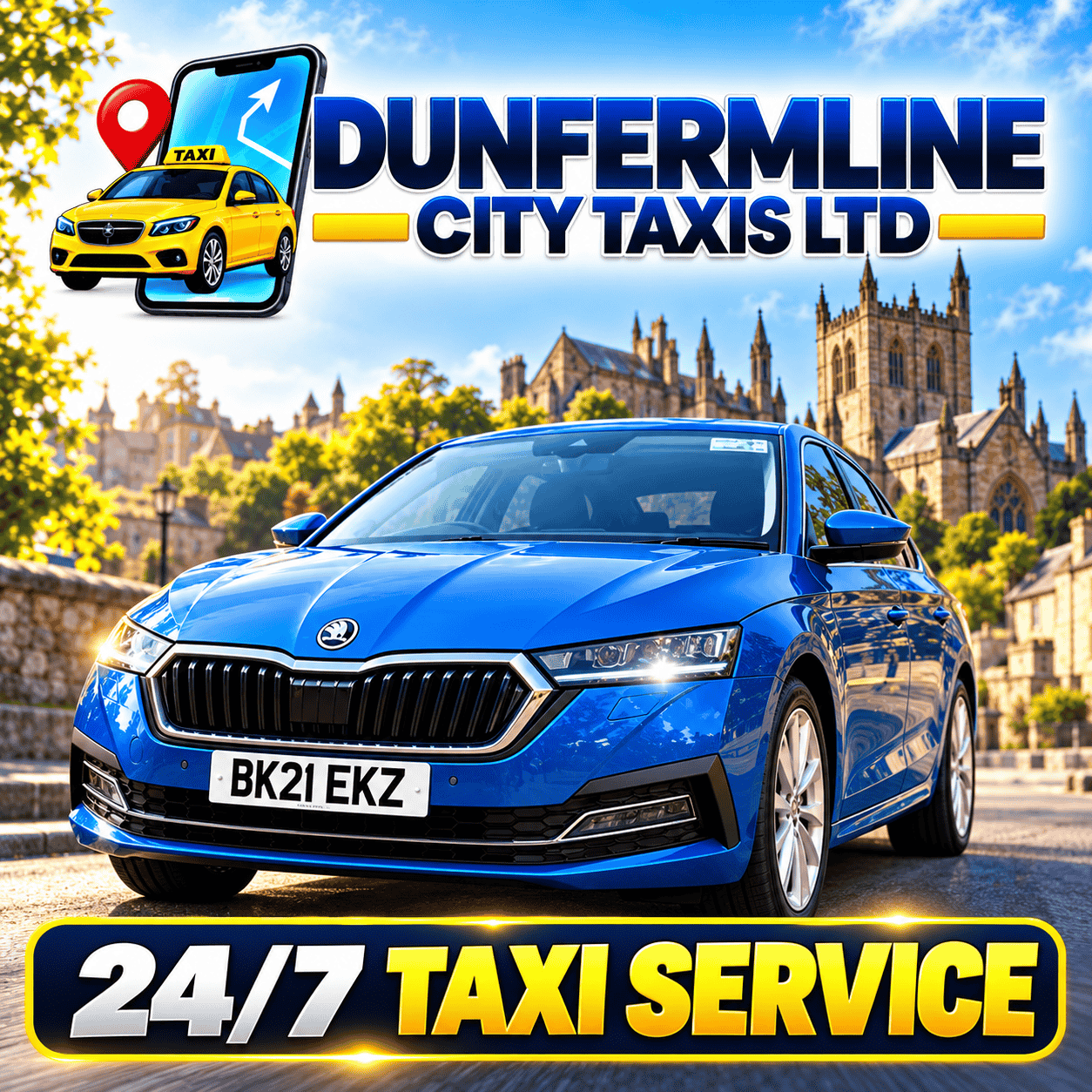 Dunfermline City Taxis LTD Home Page Image