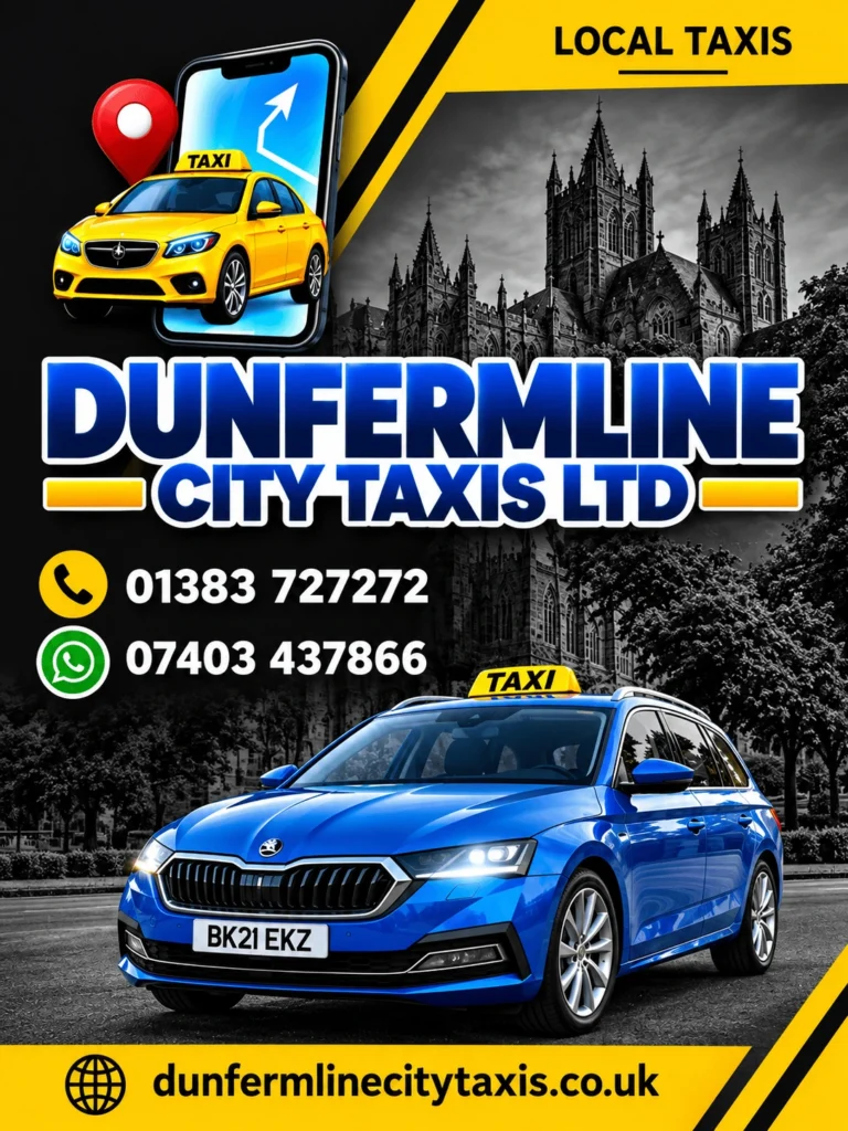 Book a Dunfermline Taxi – Call 01383 727272